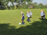 Mini Toernooitje op Sportpark Het Springer met S.K.N.W.K. JO7 en De Jonge Spartaan JO7 (149/174)